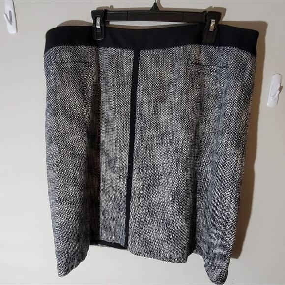 Talbots Tweed black white pencil skirt plus size 20W - Picture 2 of 9